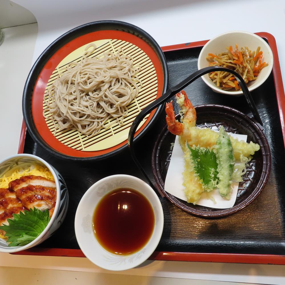 天ざるそばとミニうな丼