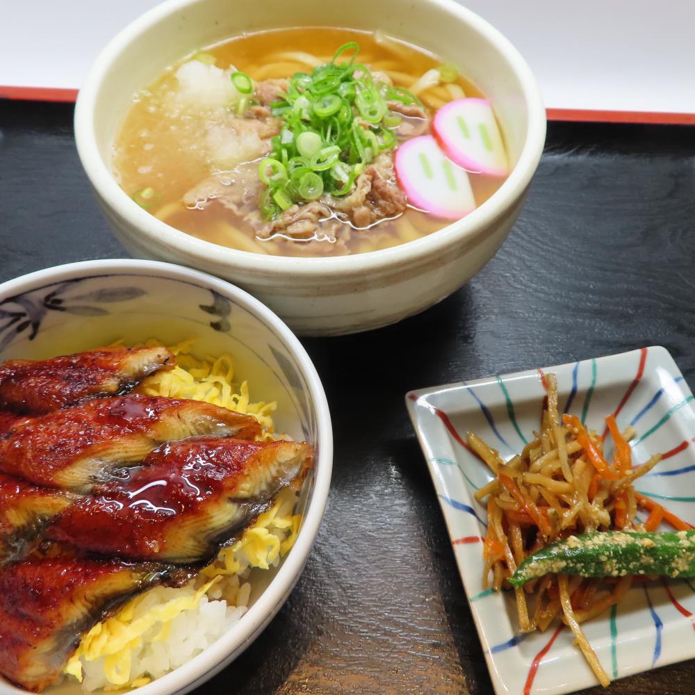 肉うどんorそばとミニうな丼